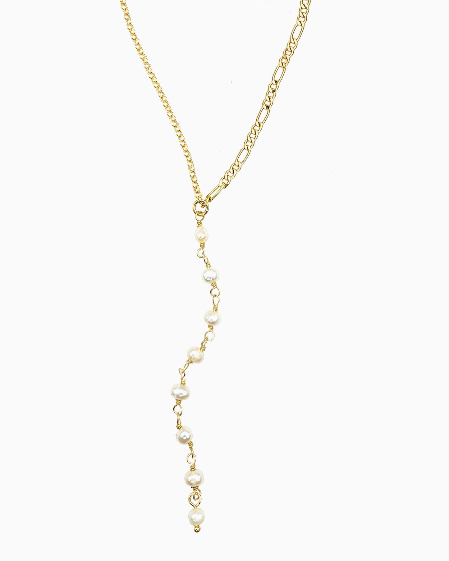 PEARL LARIAT NECKLACE