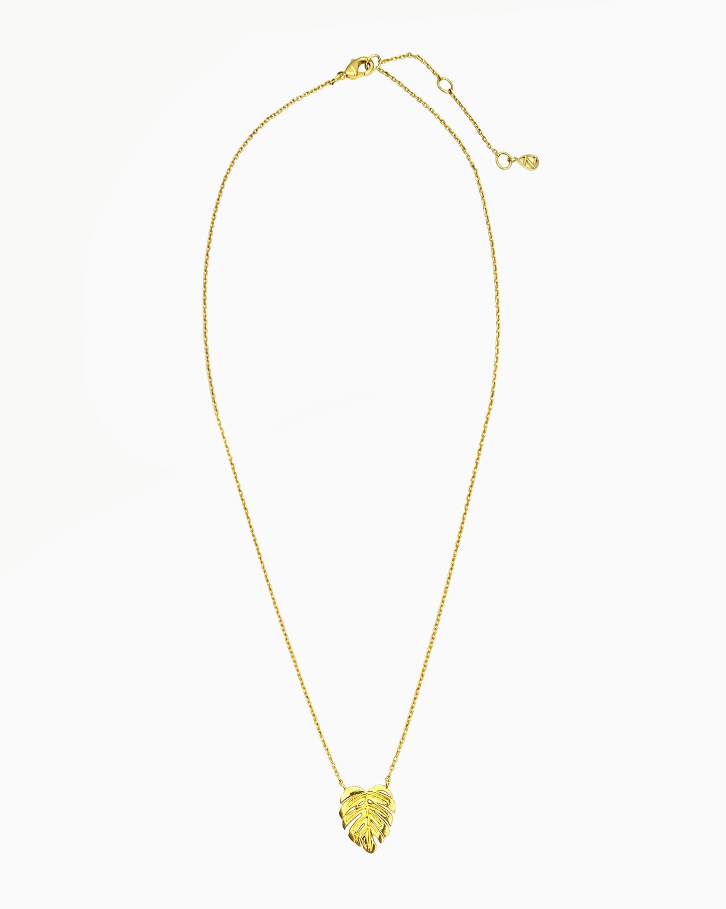 MONSTERA LEAF CHARM NECKLACE