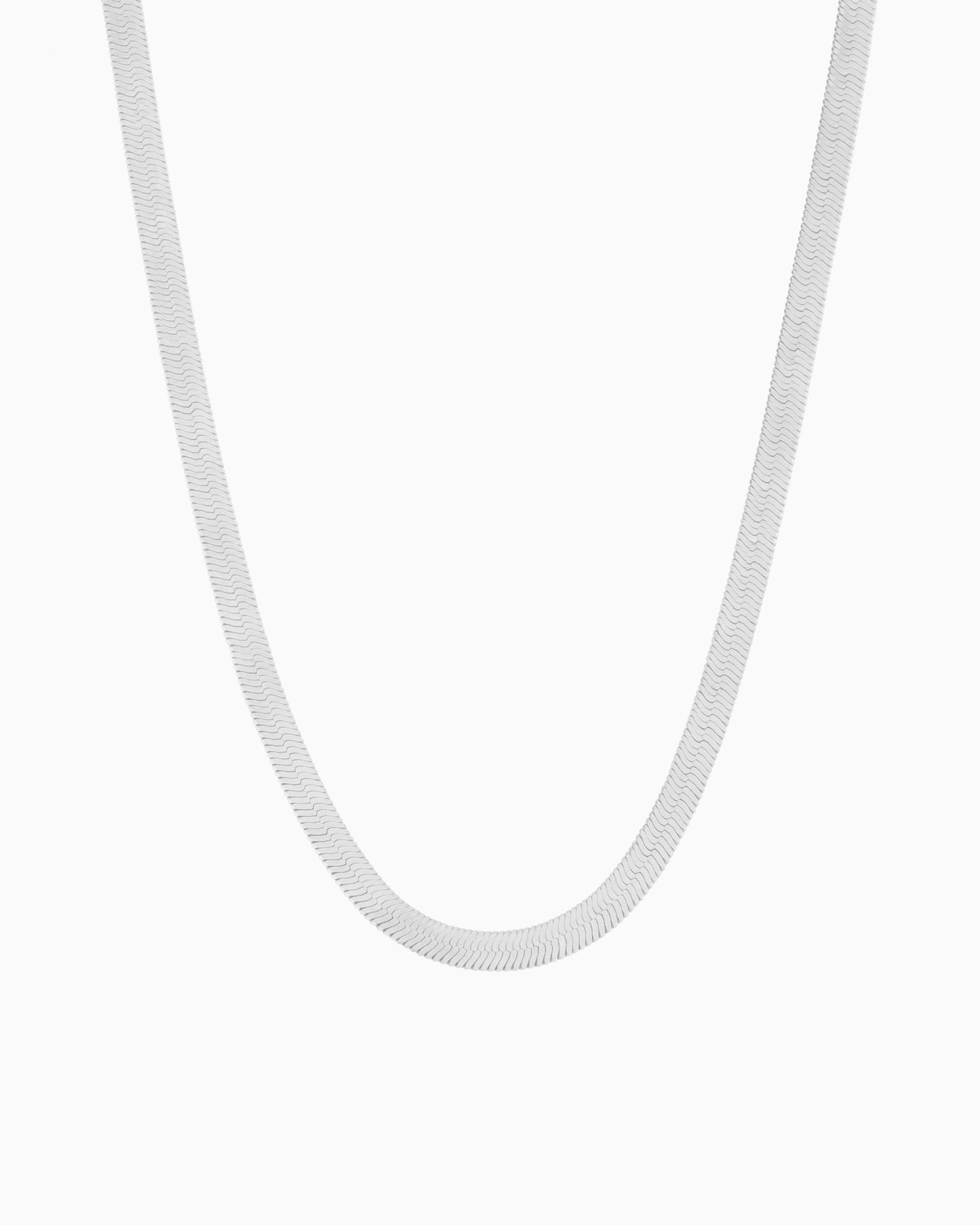 LARGE HERRINGBONE CHAIN NECKLACE