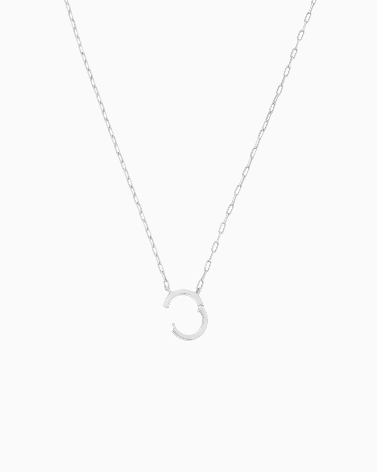 MINI LINK CHAIN CHARM HOLDER NECKLACE