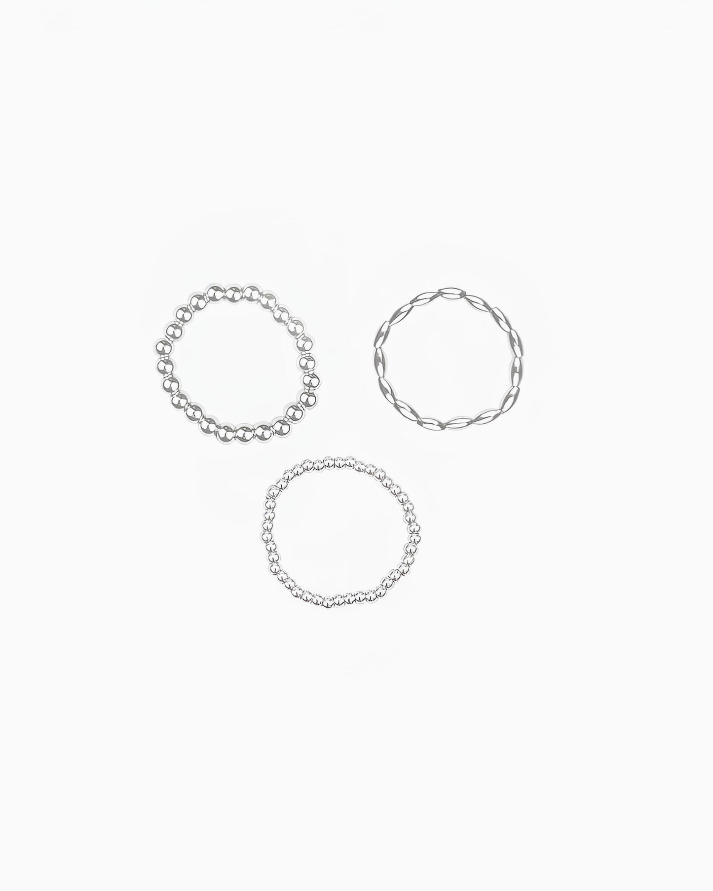 METAL BEADED STRETCH RINGS