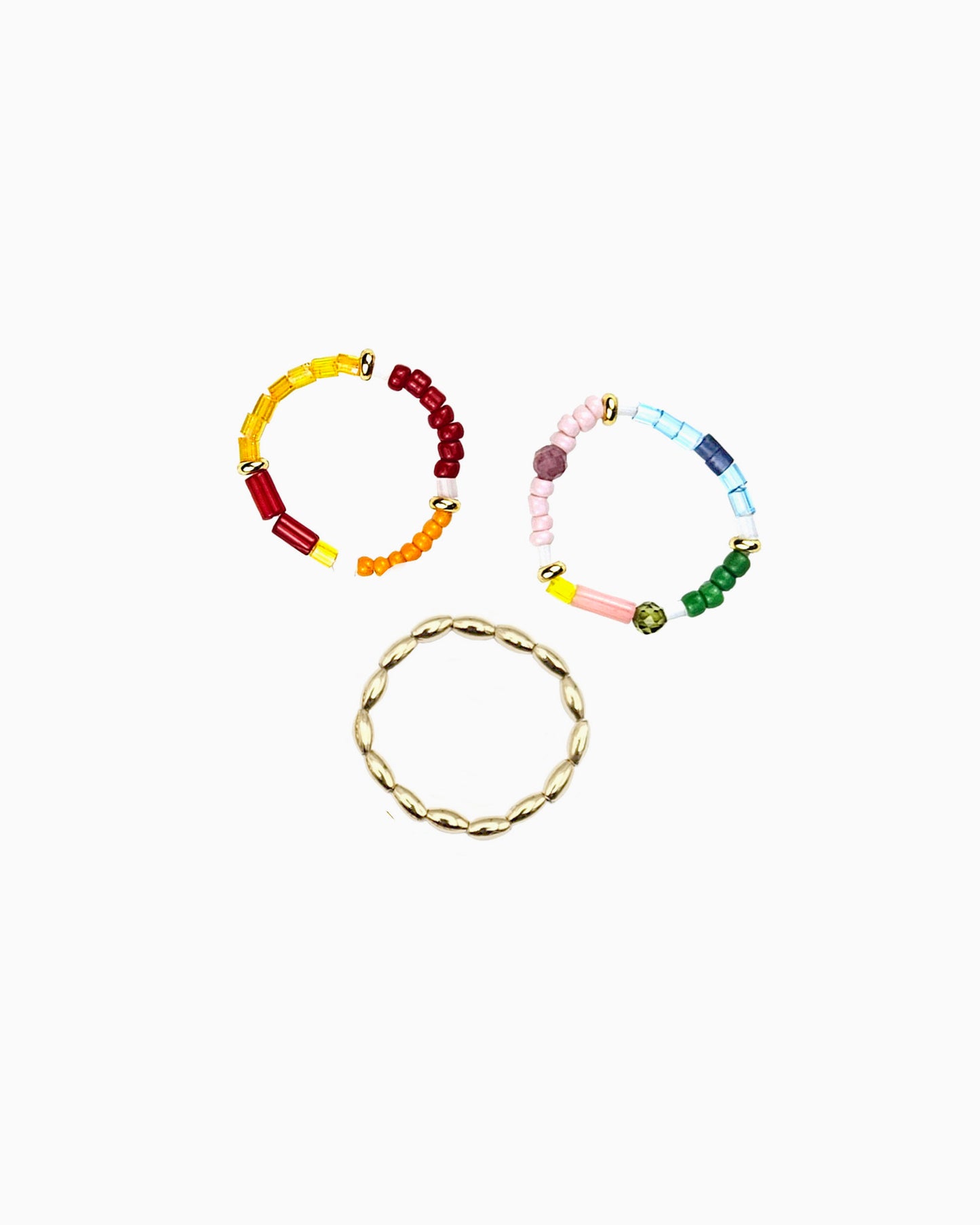 RAINBOW HARMONY STRETCH RINGS