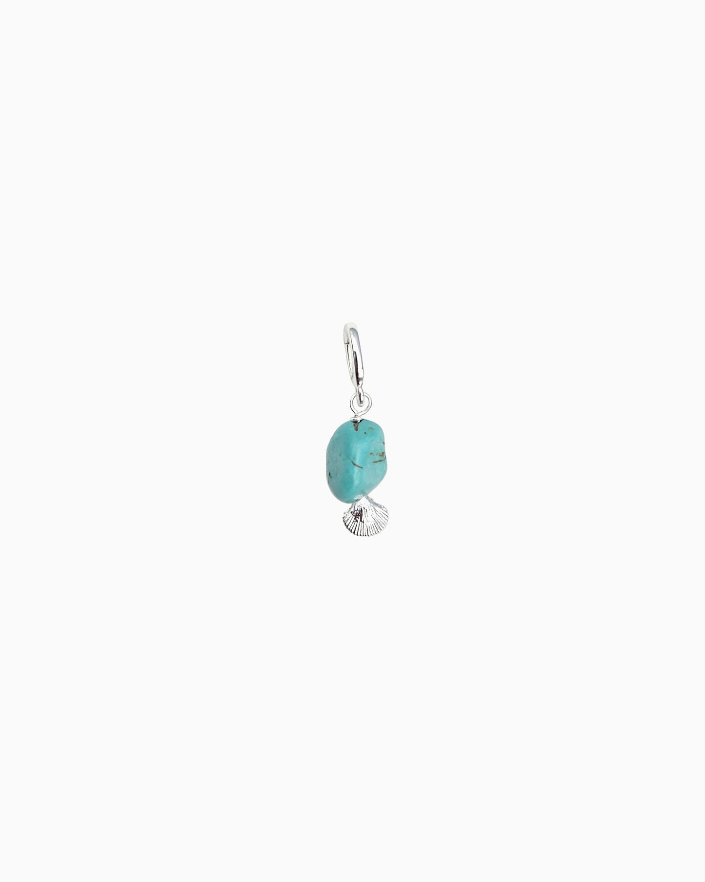 TURQUOISE & SEASHELL CLIP-ON CHARM
