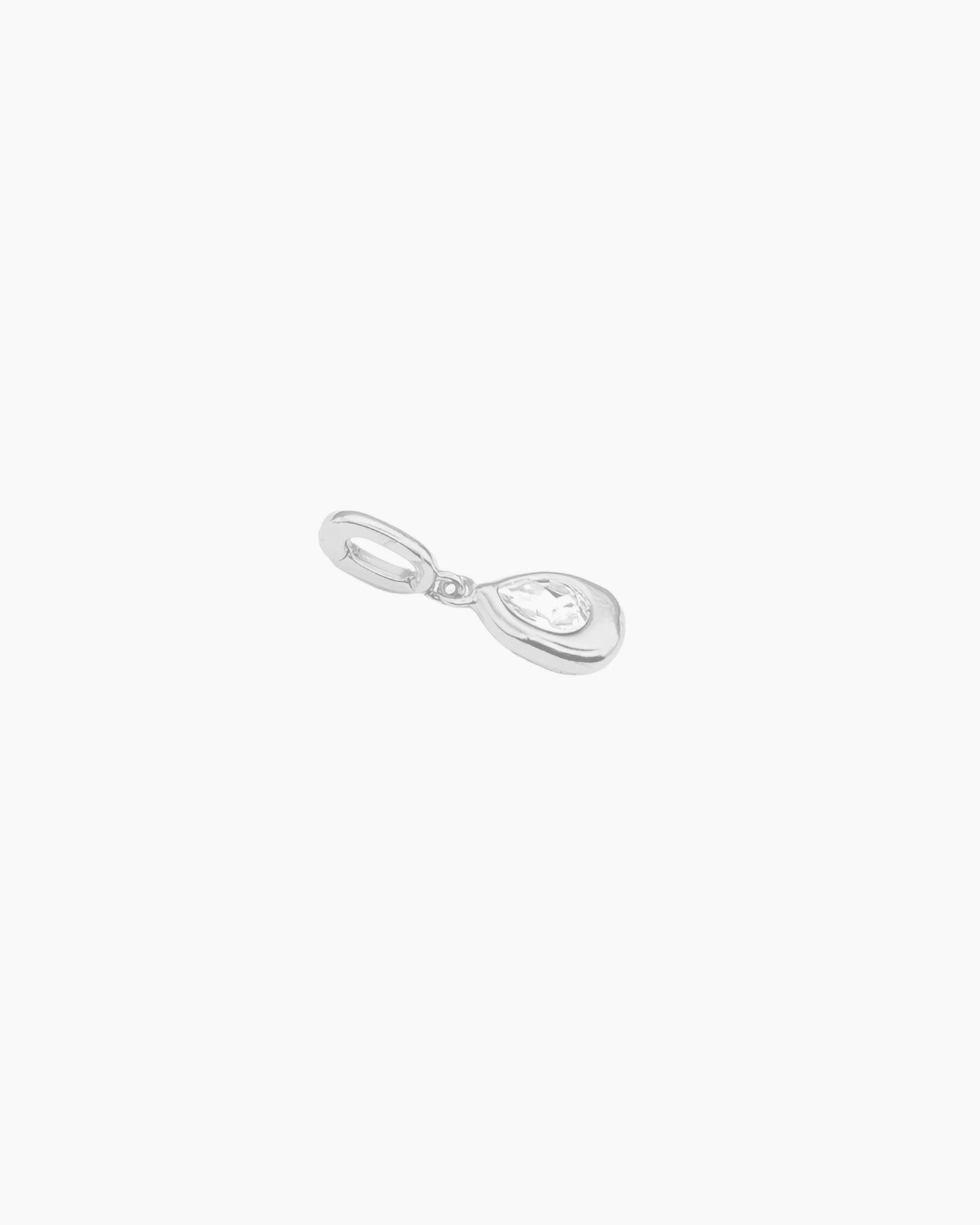 MOLTEN TEARDROP CRYSTAL CLIP-ON CHARM