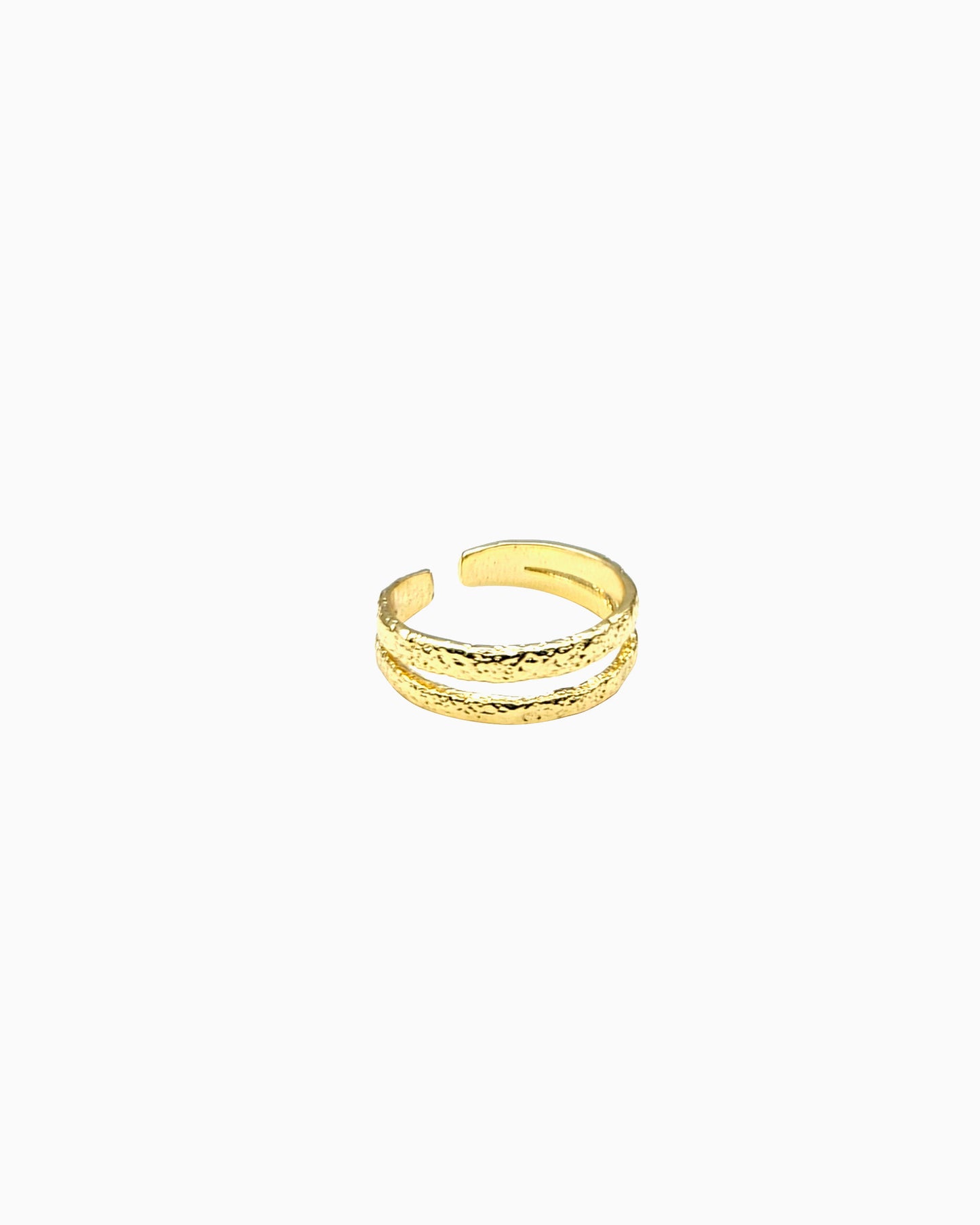 SOFT EROSION DOUBLE BAND ADJUSTABLE RING