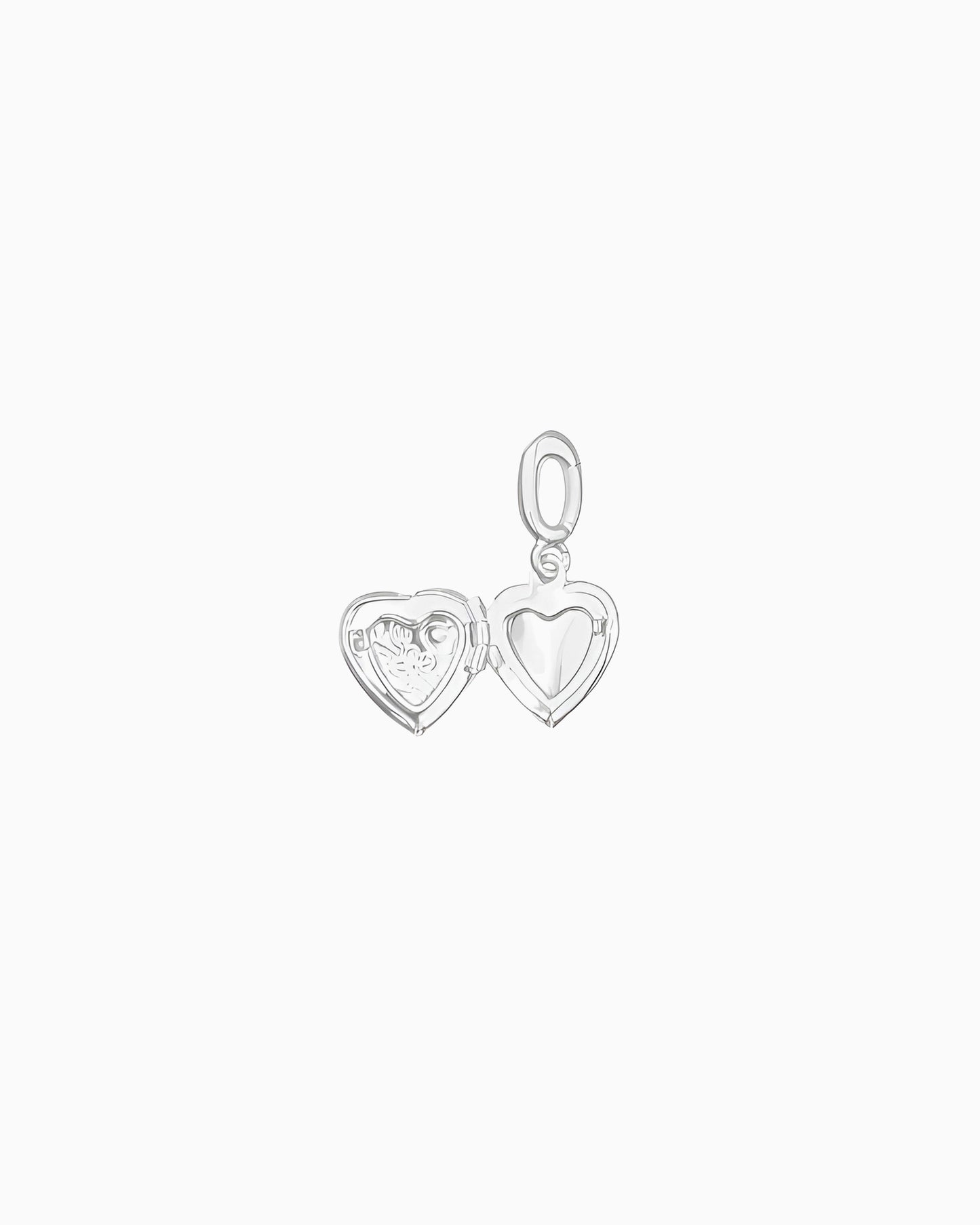 ENGRAVED HEART LOCKET CLIP-ON CHARM