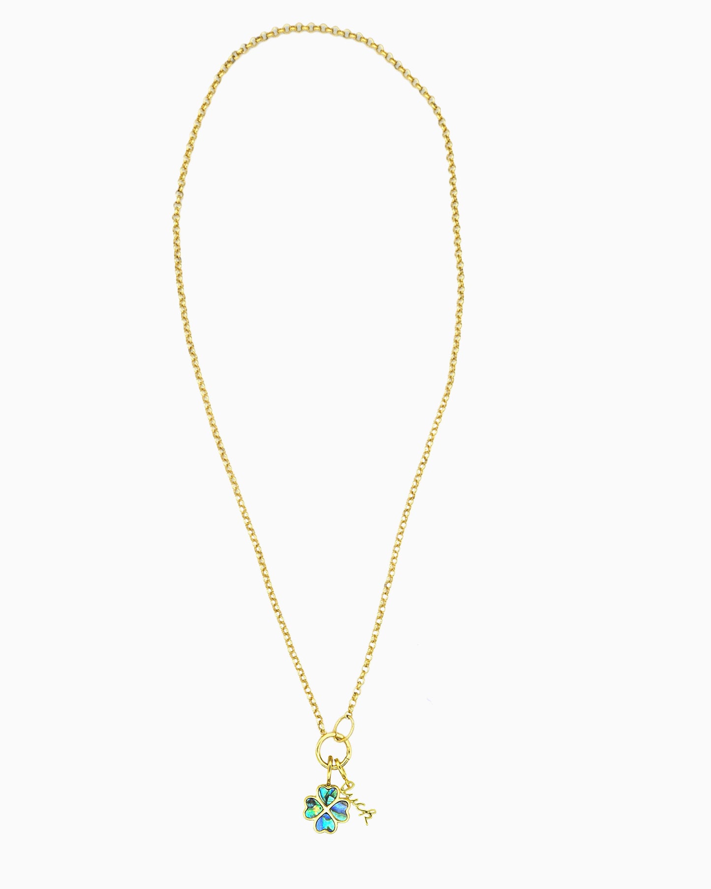 GOOD LUCK CLOVER CHARM NECKLACE