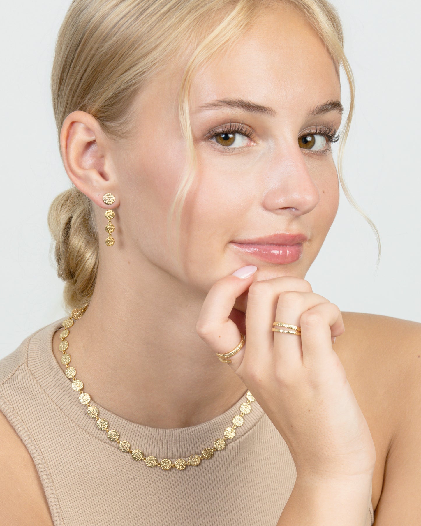 SOFT EROSION DISC LINK NECKLACE