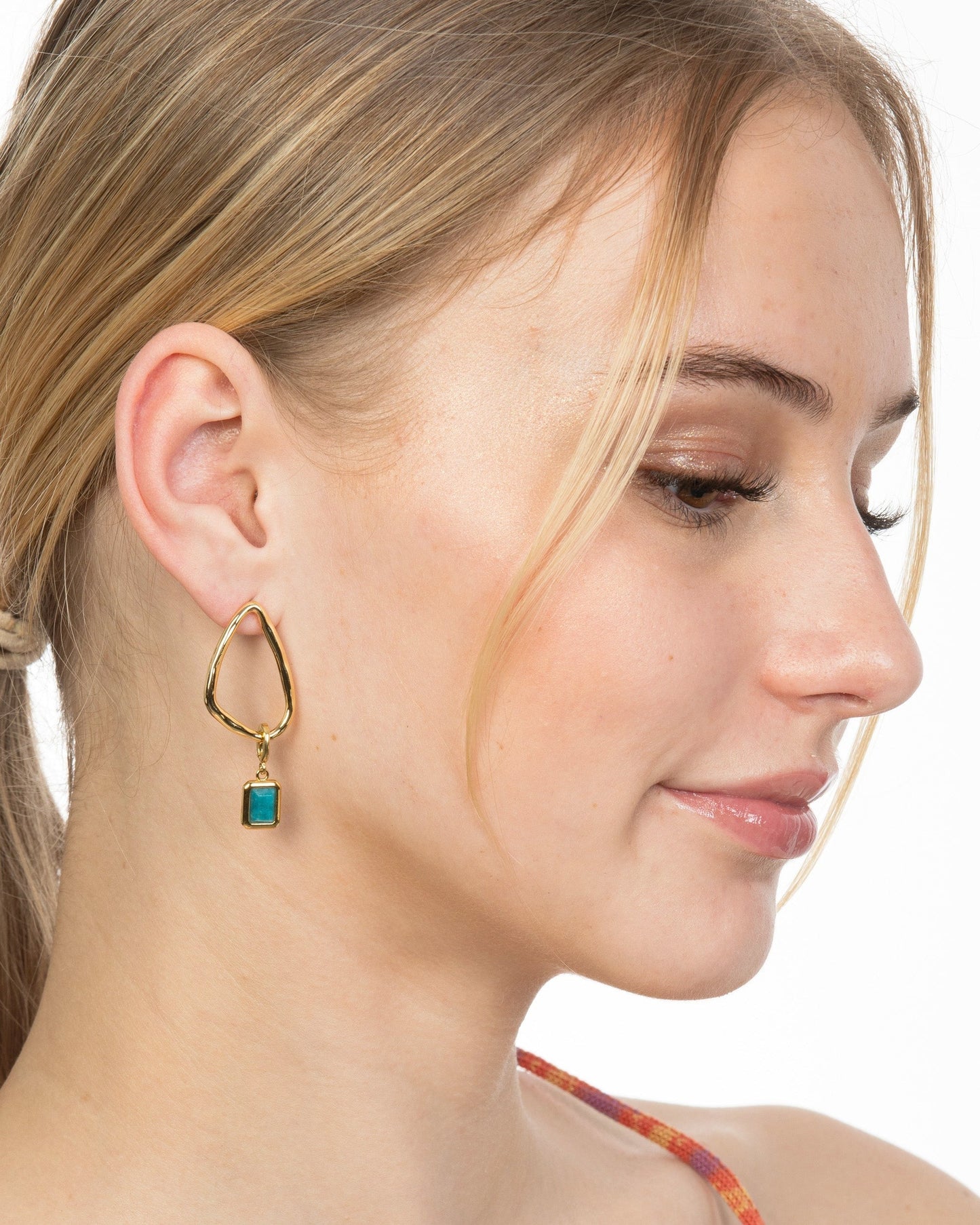 GEMSTONE CLIP-ON CHARM-Blue Apatite