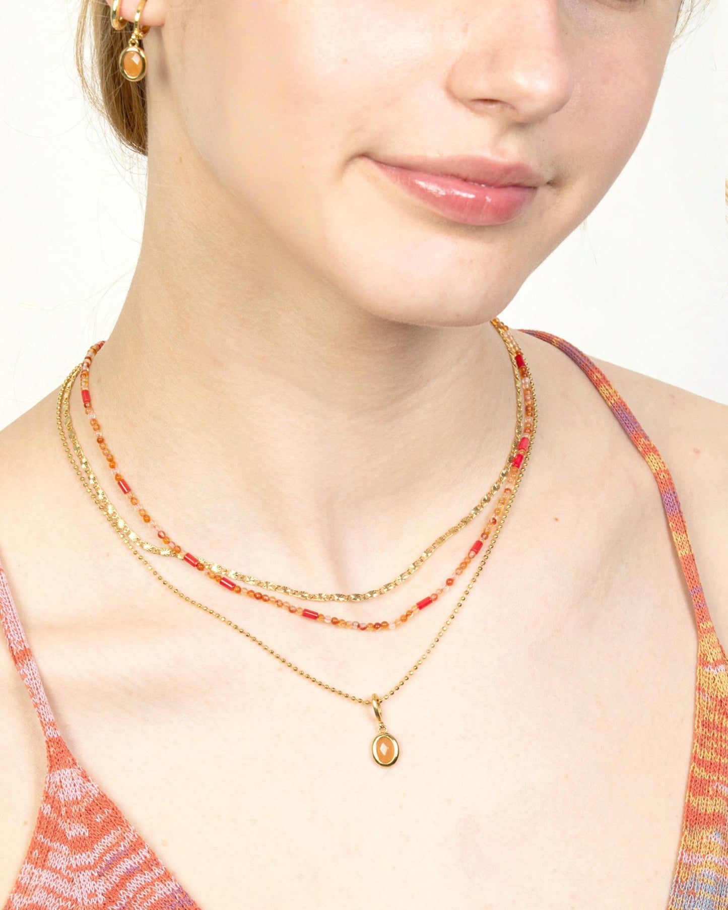 SUNSET GEMSTONE NECKLACE