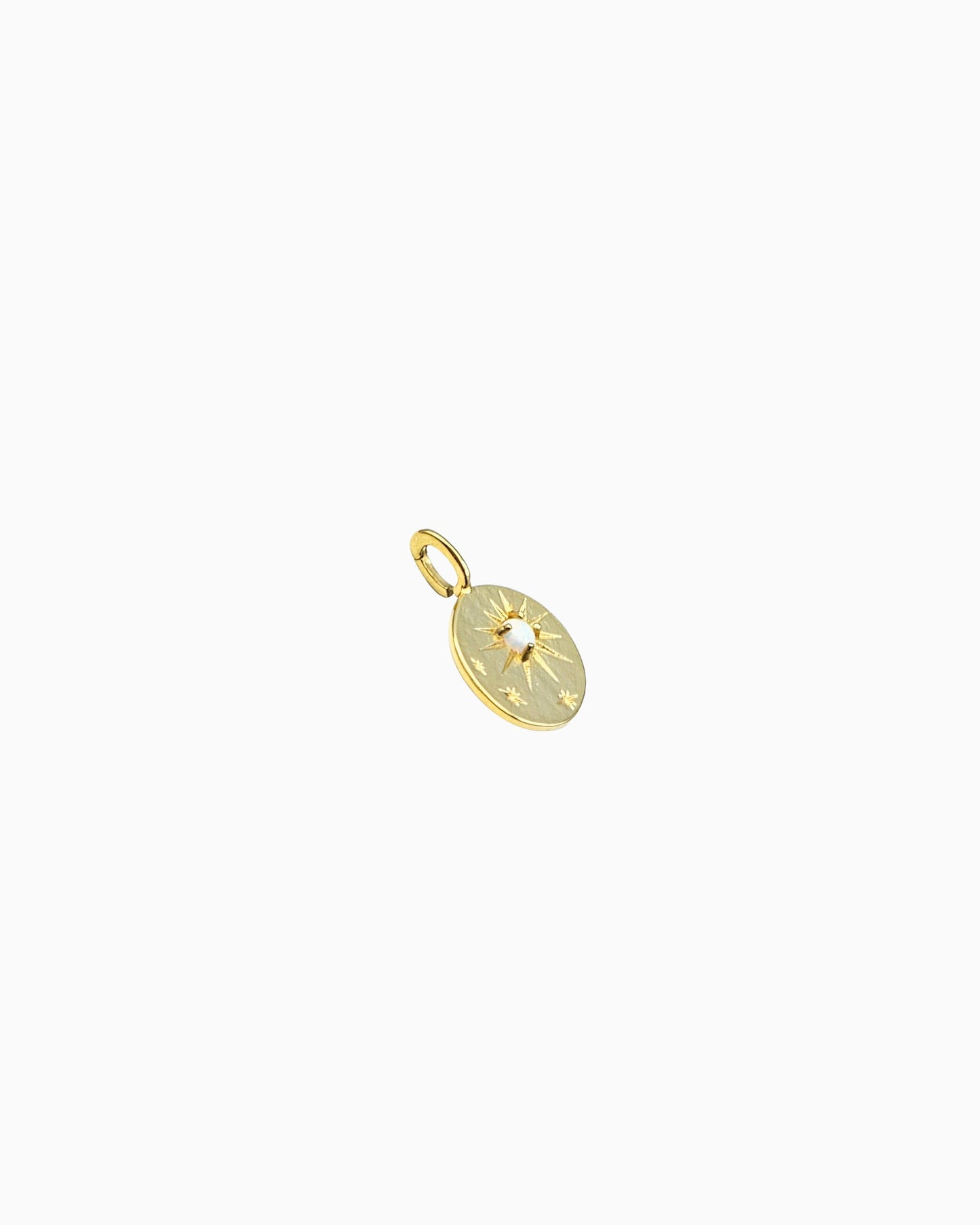 STARBURST COIN OPAL CLIP-ON CHARM