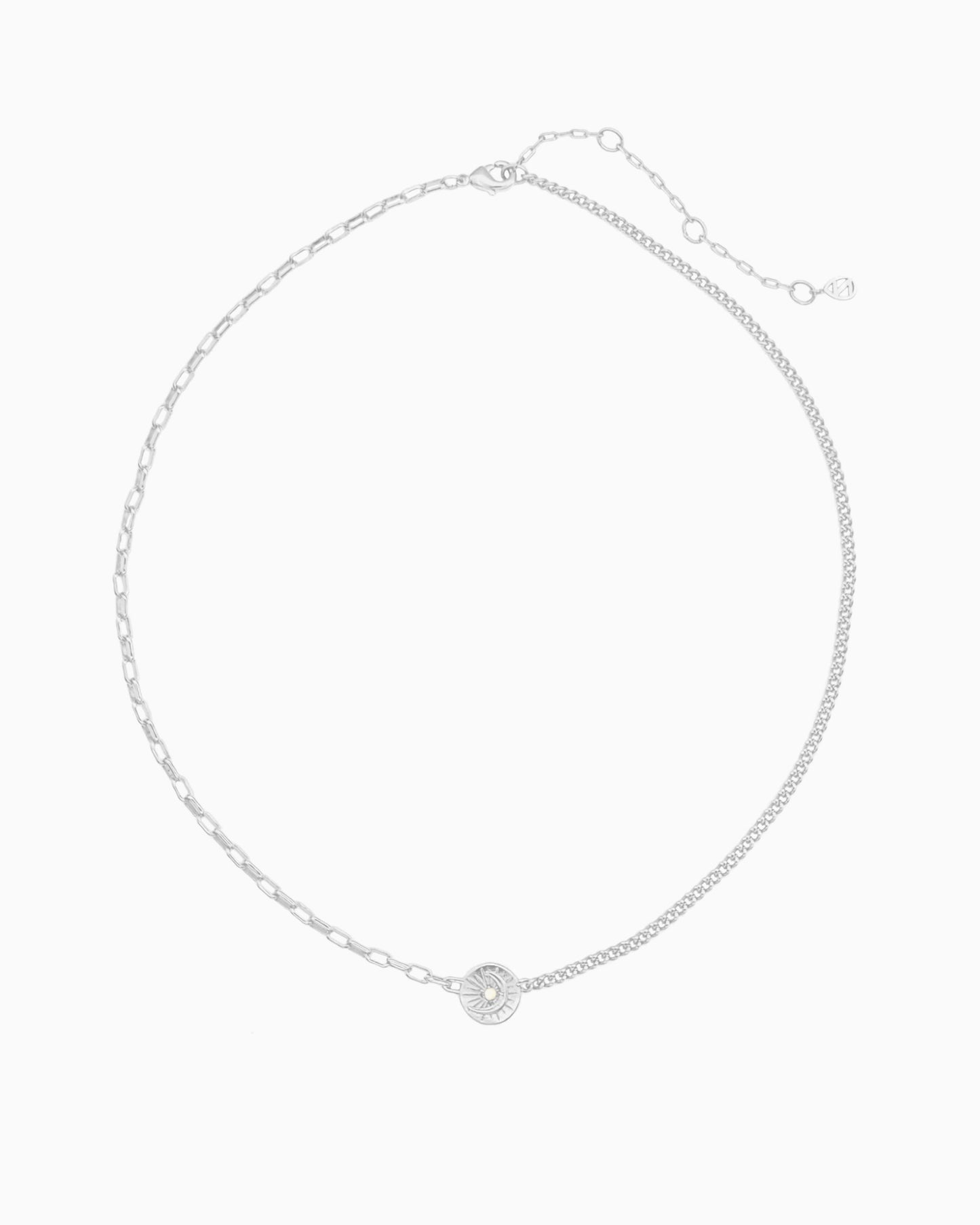 CELESTIAL COIN MIXED CHAIN NECKLACE