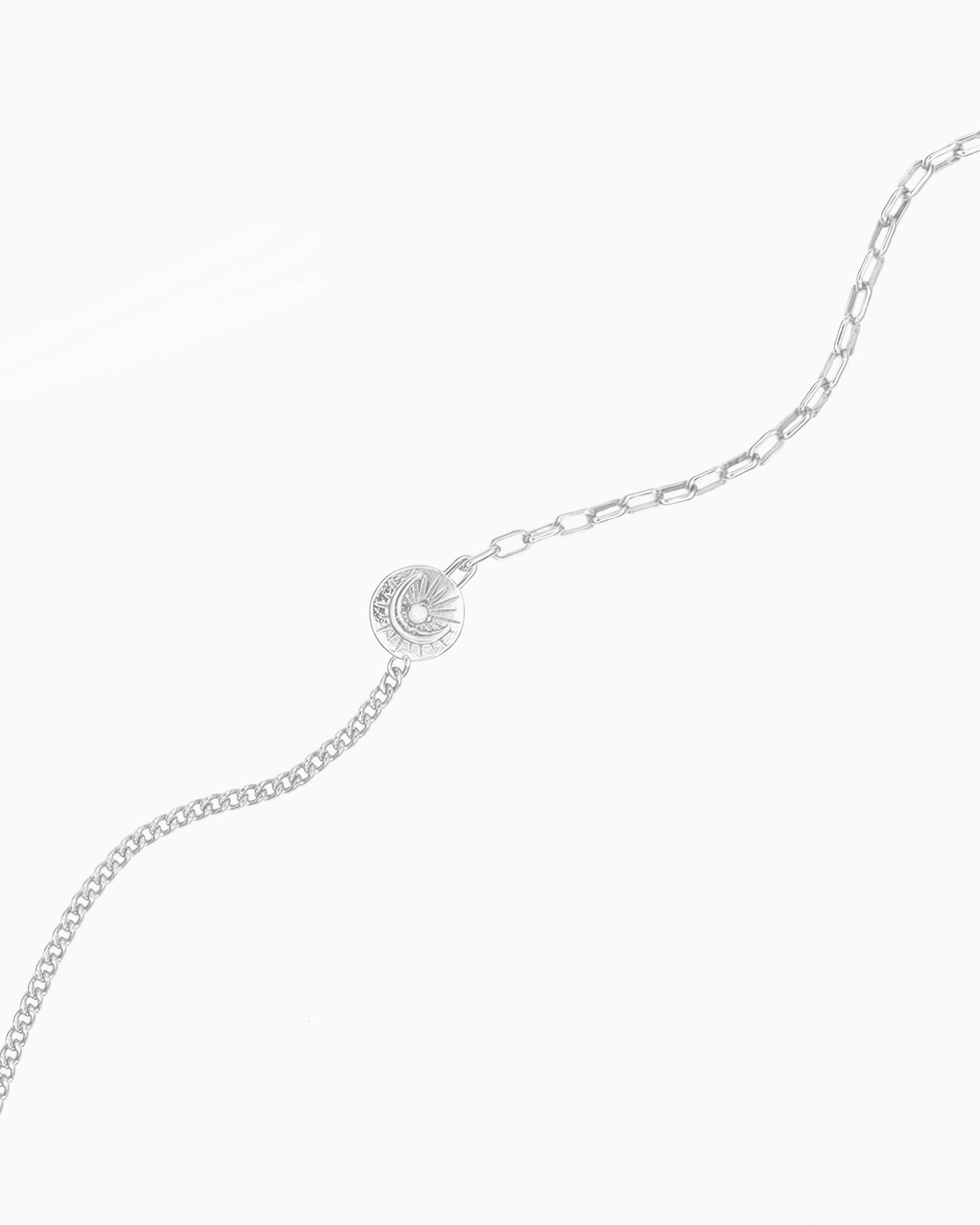 CELESTIAL COIN MIXED CHAIN NECKLACE