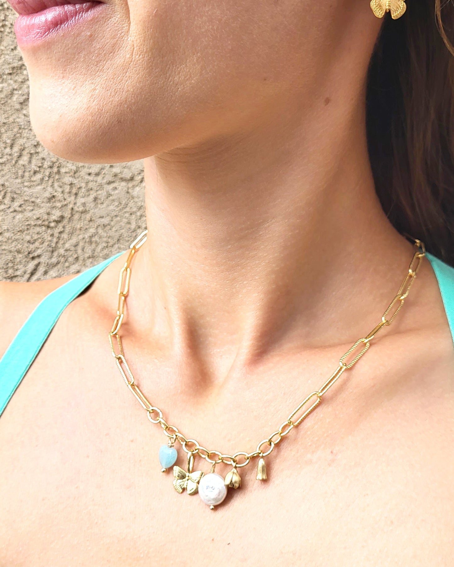 ROSE GARDEN CHARM NECKLACE