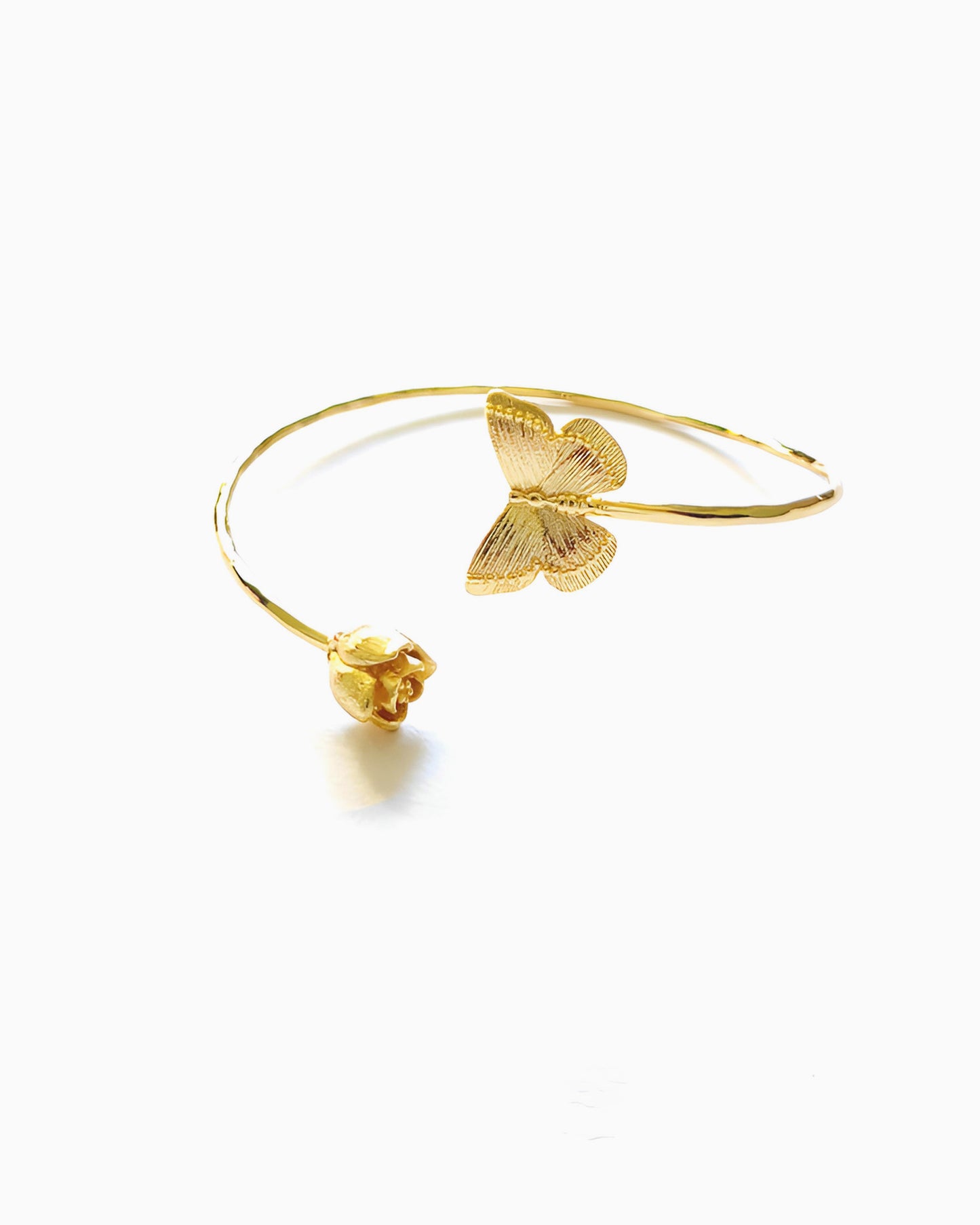 BUTTERFLY AND ROSEBUD CUFF