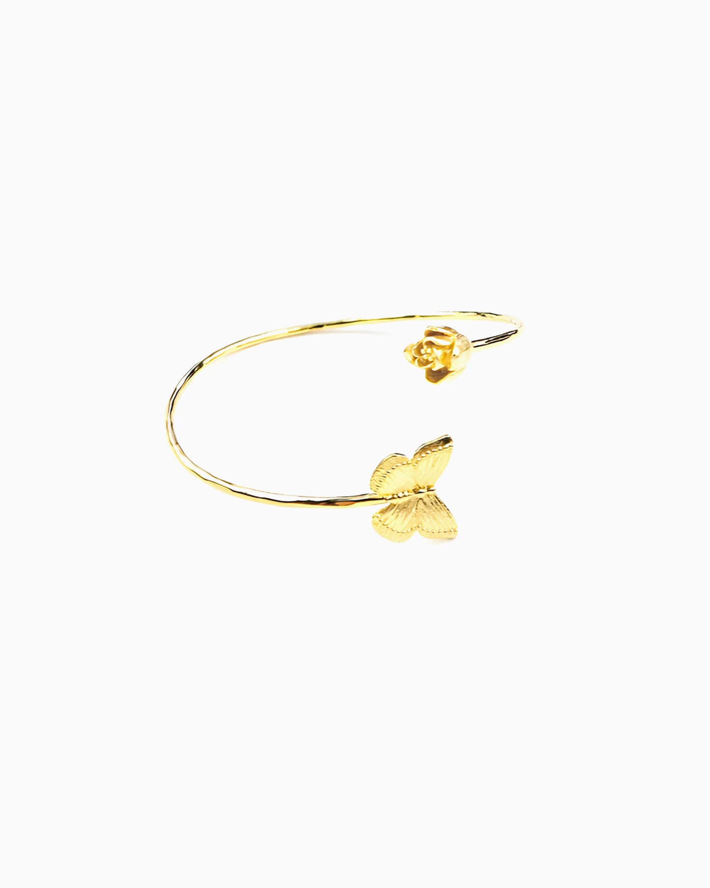 BUTTERFLY AND ROSEBUD CUFF