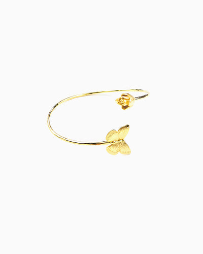BUTTERFLY AND ROSEBUD CUFF
