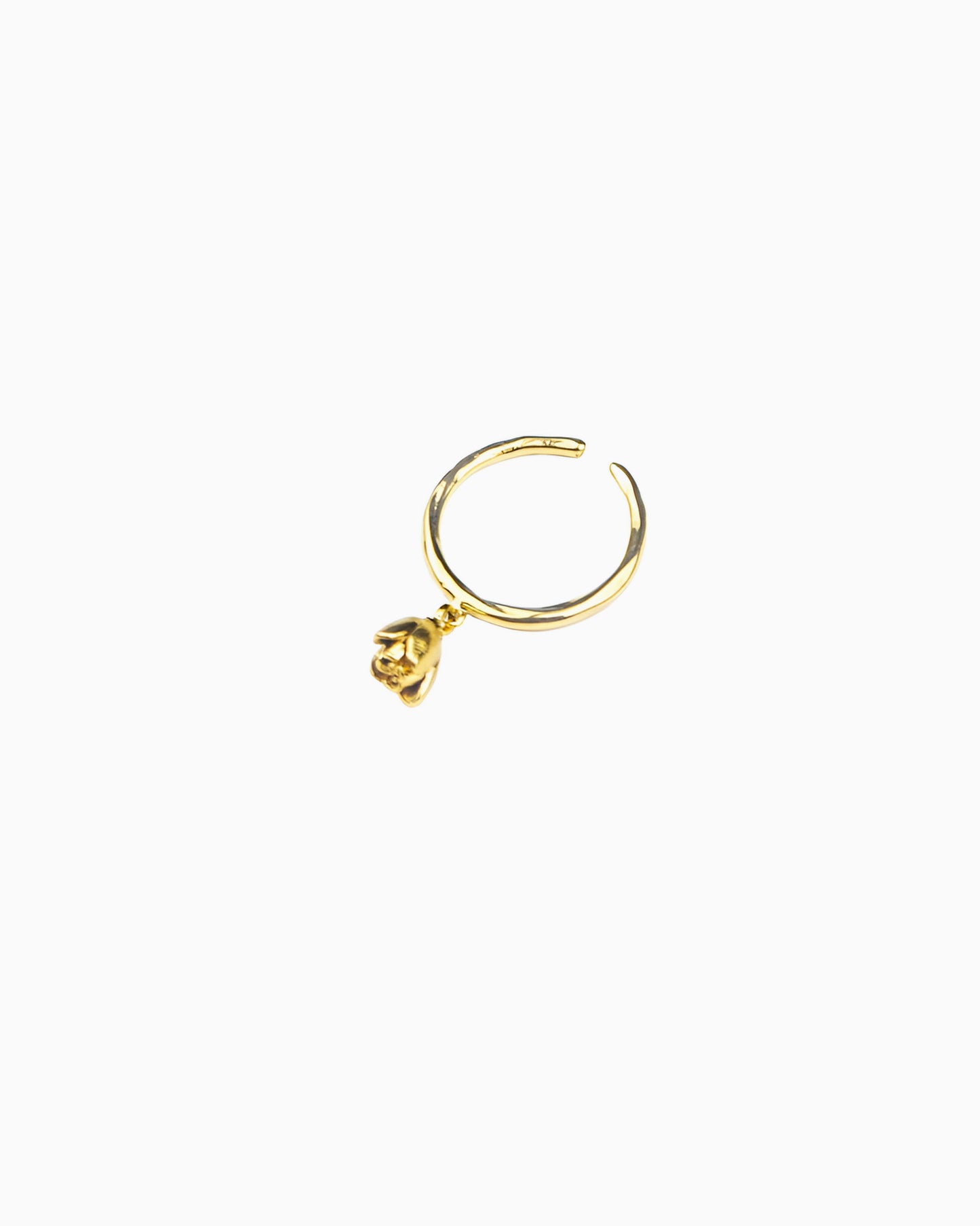 ROSEBUD CHARM ADJUSTABLE RING