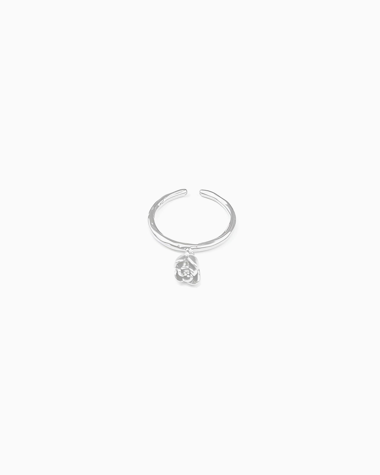 ROSEBUD CHARM ADJUSTABLE RING