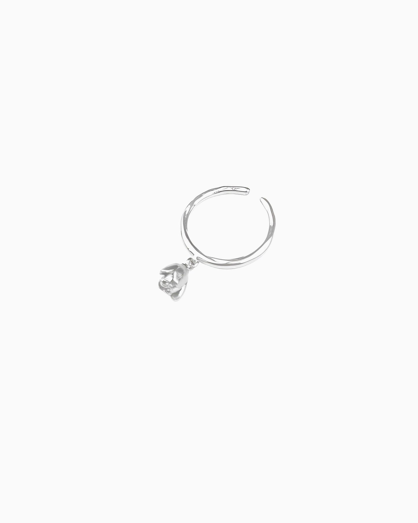 ROSEBUD CHARM ADJUSTABLE RING