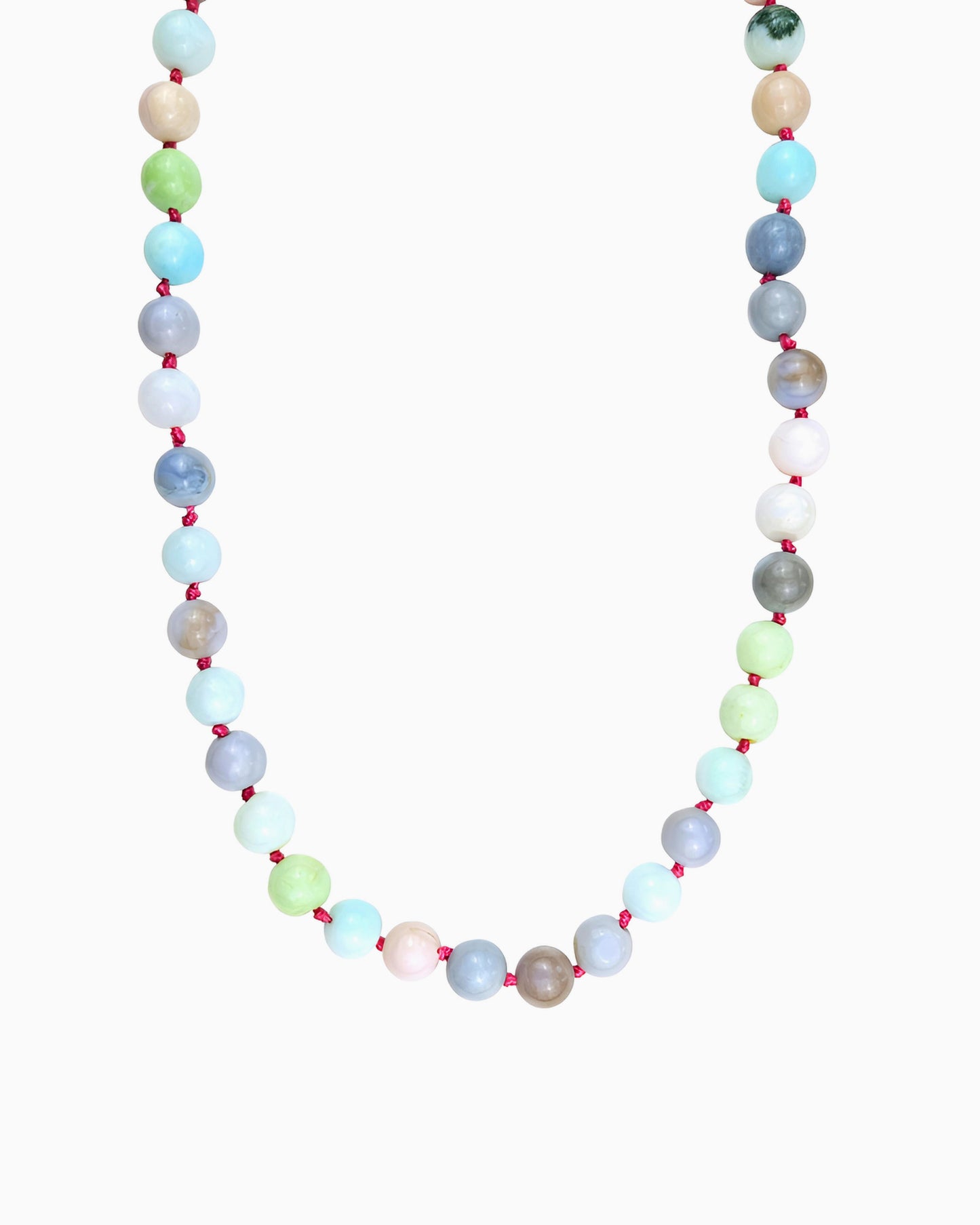 PASTEL OPAL HAND-KNOTTED NECKLACE