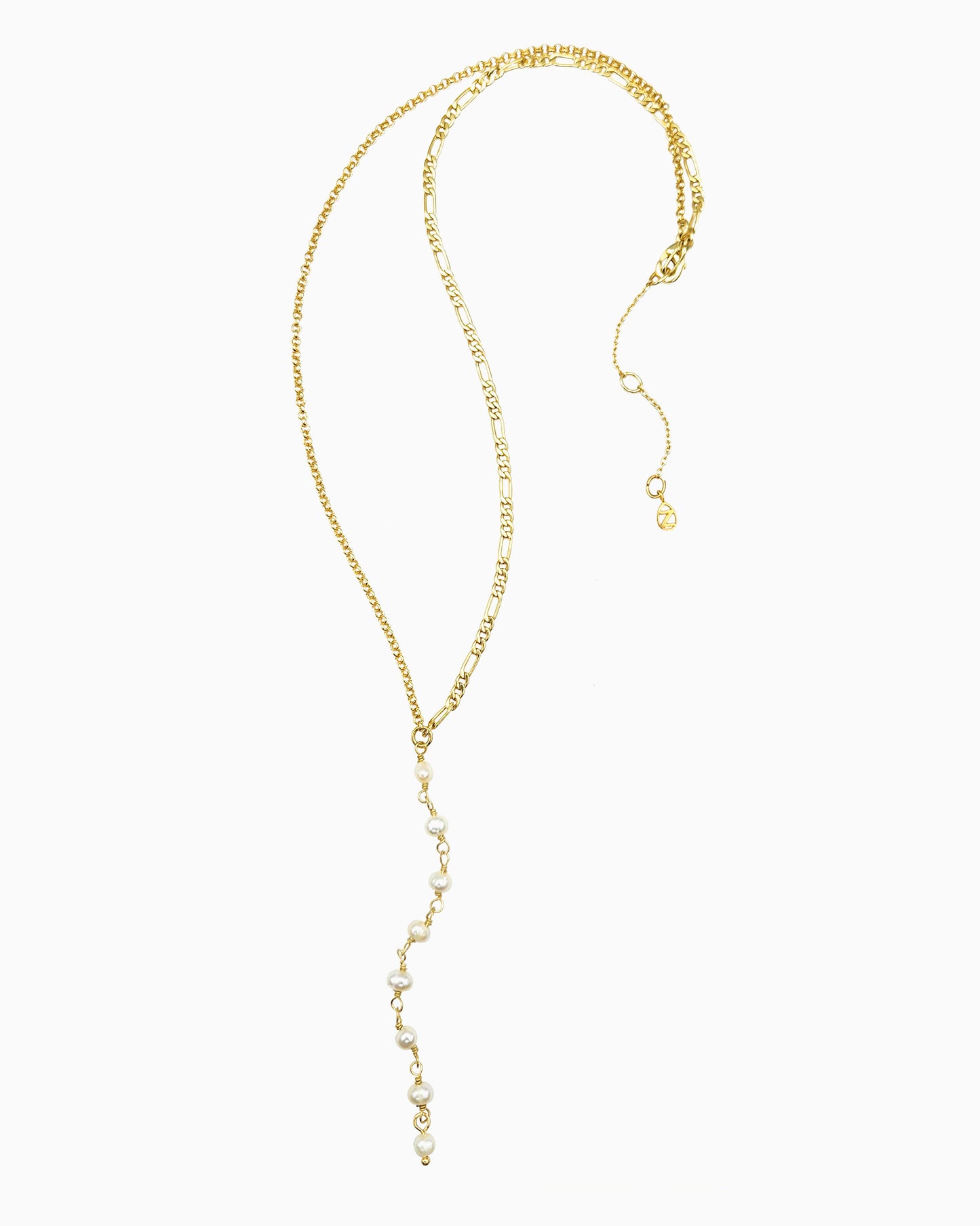 PEARL LARIAT NECKLACE