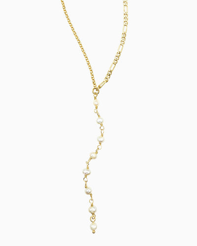 PEARL LARIAT NECKLACE