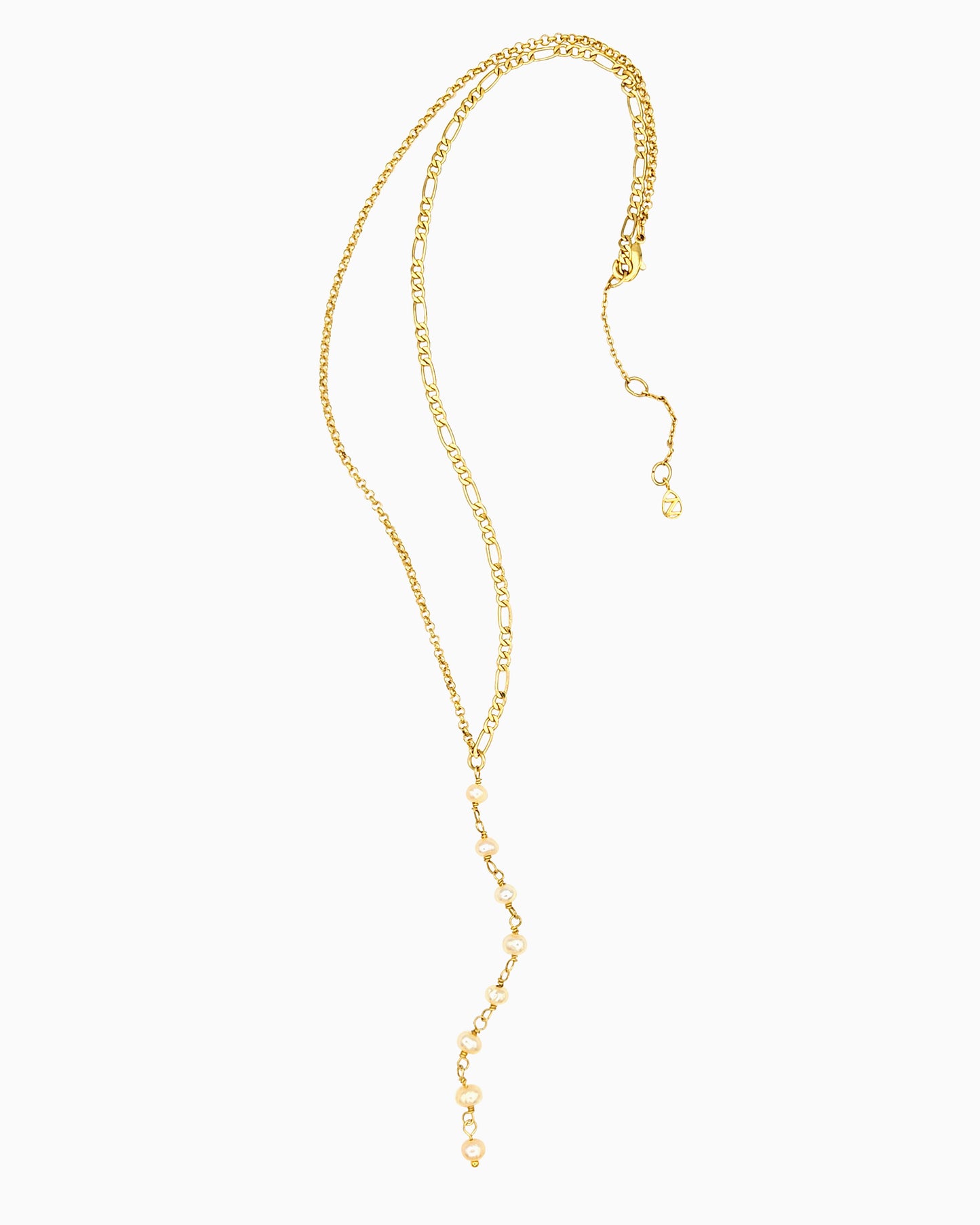 PEARL LARIAT NECKLACE