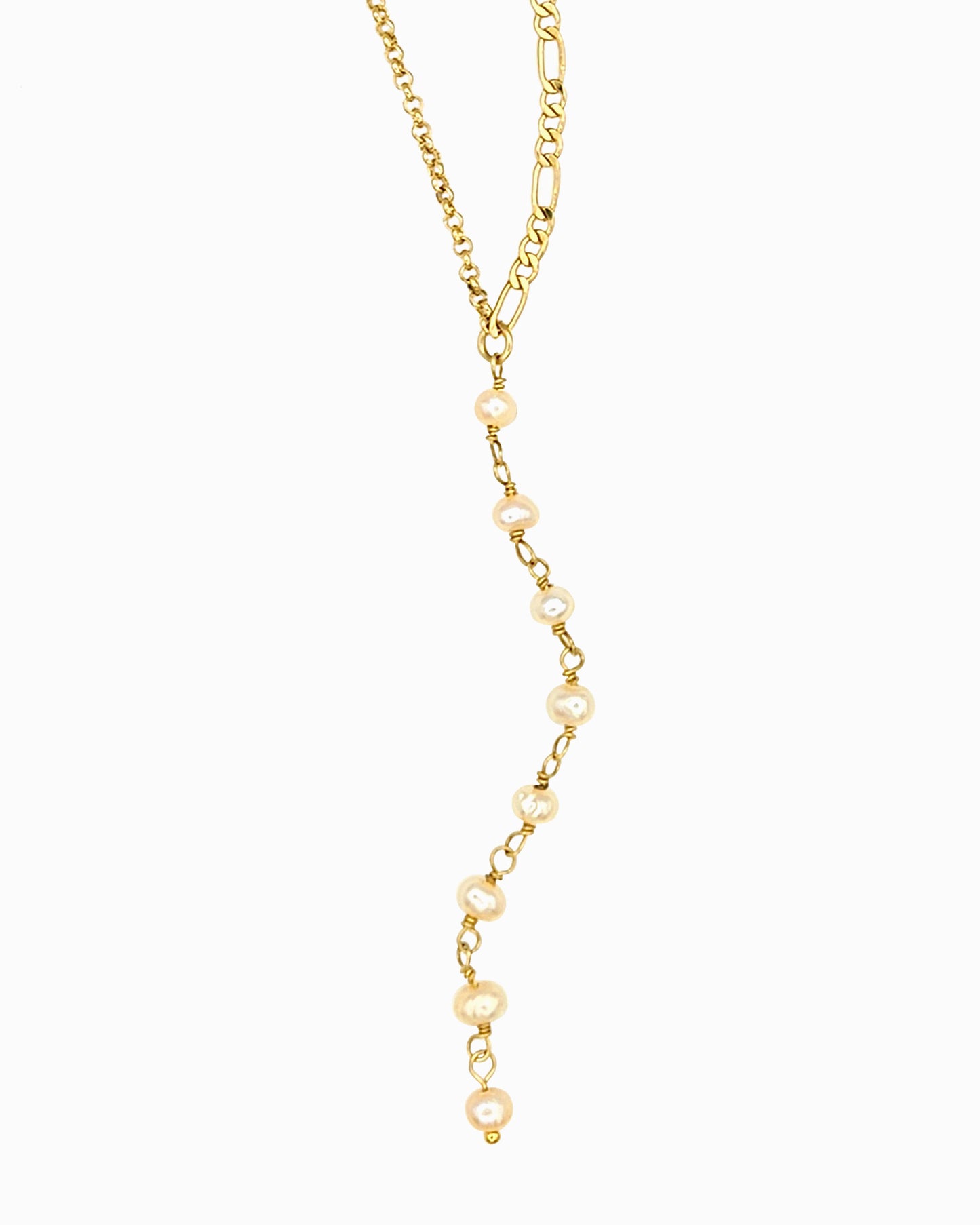 PEARL LARIAT NECKLACE