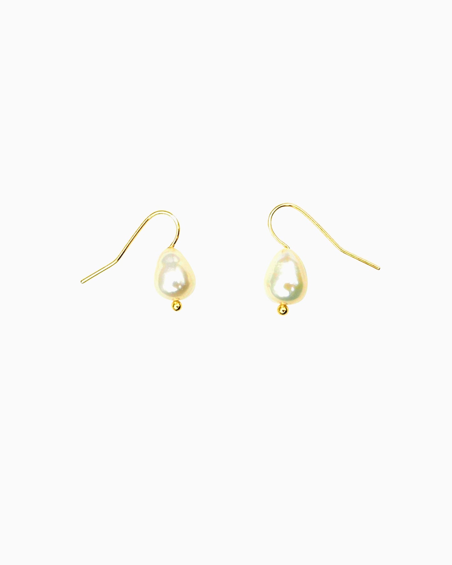 PEARL DROP HOOK EARRINGS