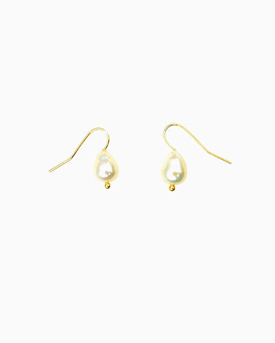 PEARL DROP HOOK EARRINGS