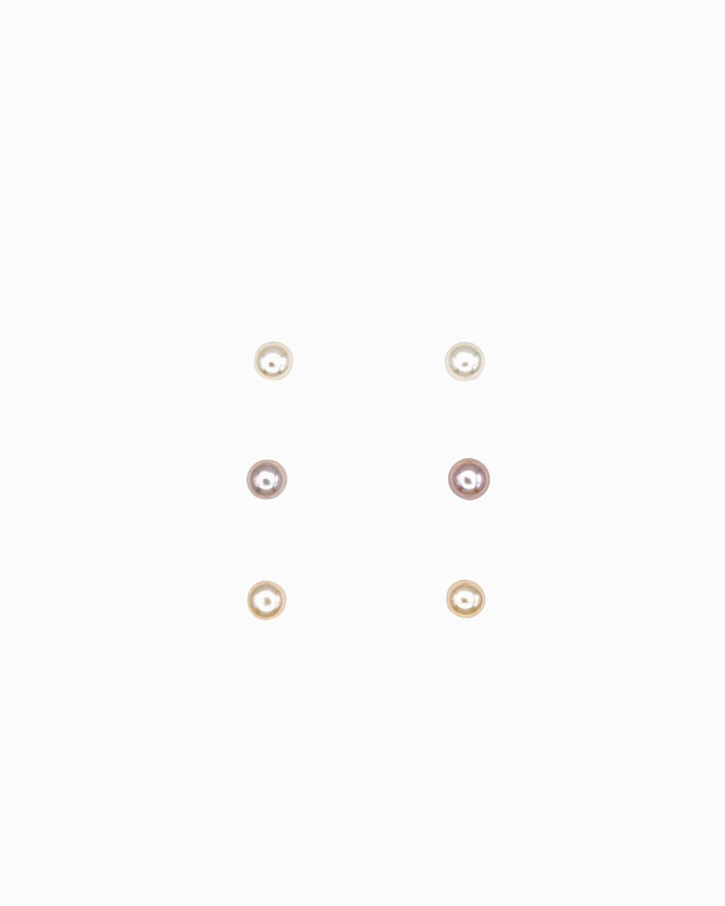 Trio Pearl Stud Set