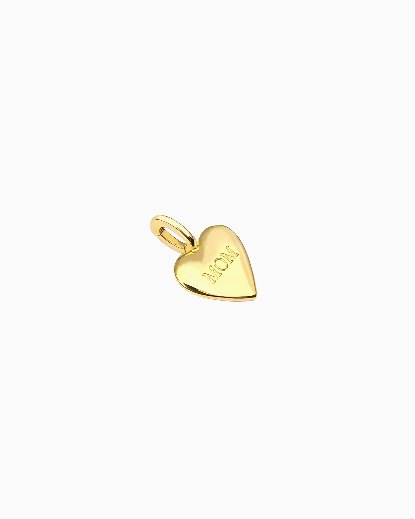MOM ENGRAVED HEART CLIP-ON CHARM