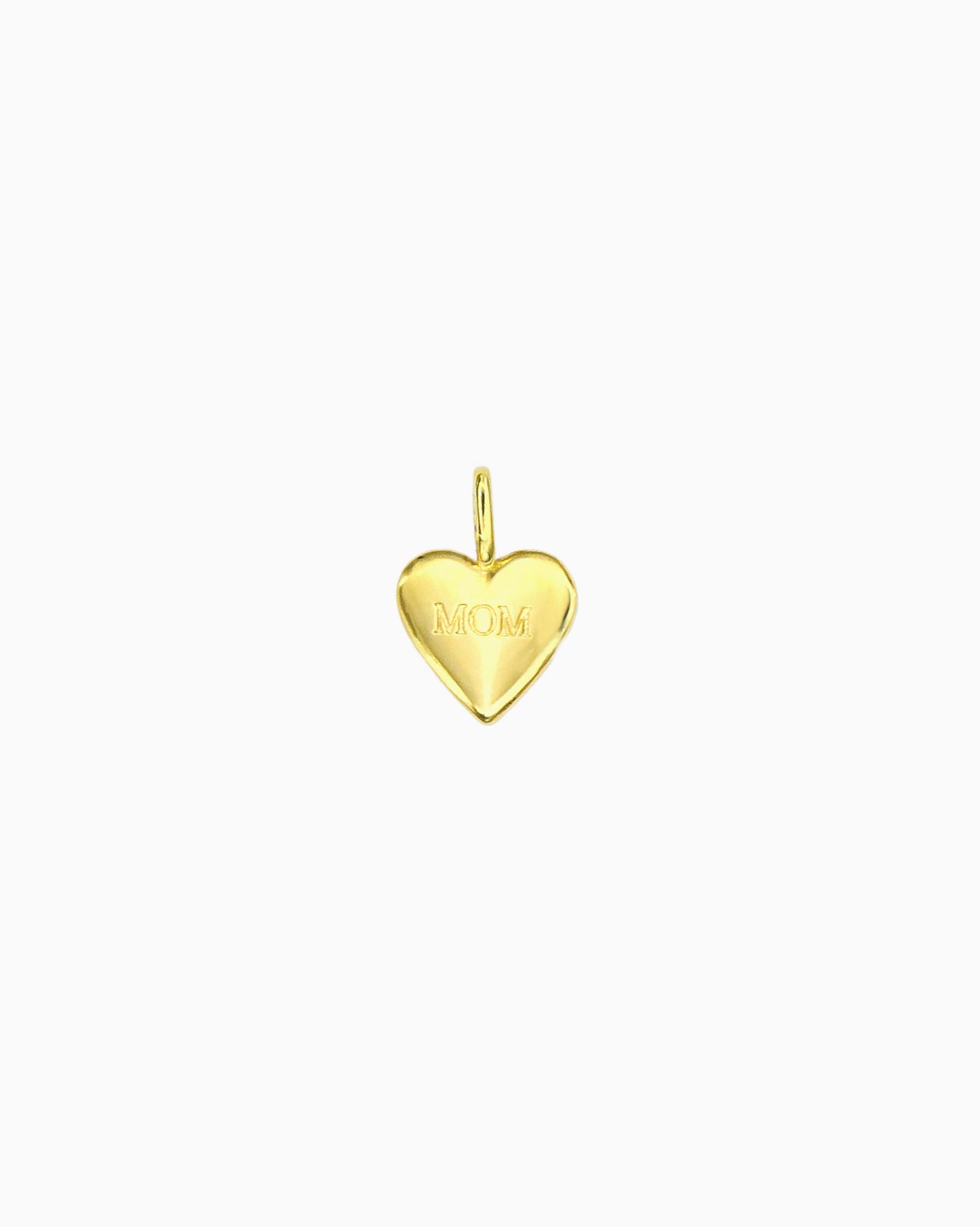 MOM ENGRAVED HEART CLIP-ON CHARM