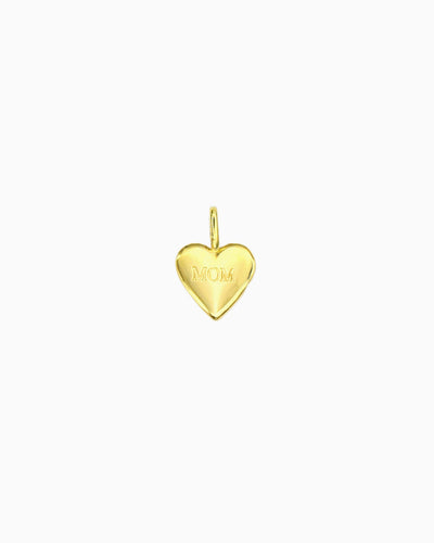 MOM ENGRAVED HEART CLIP-ON CHARM