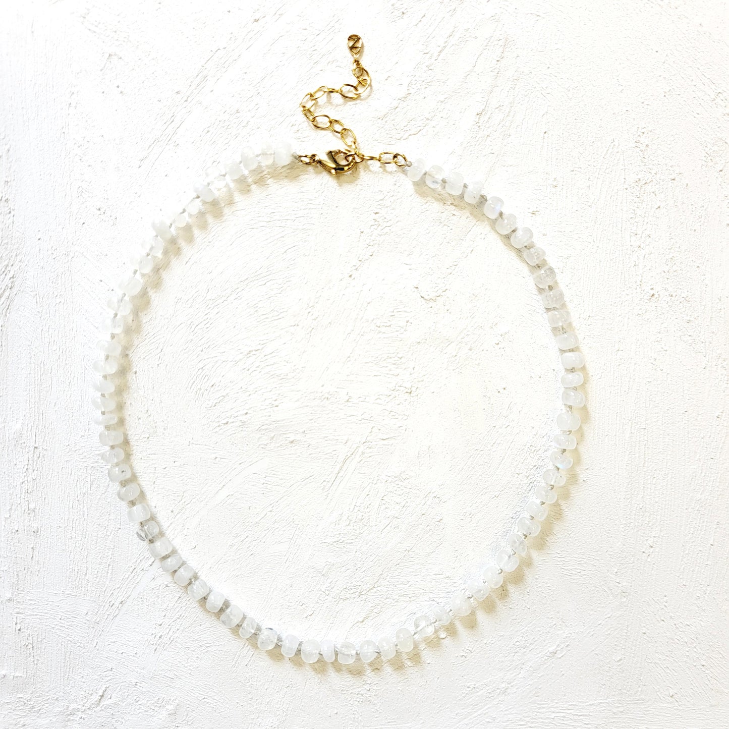 RAINBOW MOONSTONE HAND-KNOTTED NECKLACE