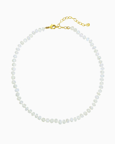 RAINBOW MOONSTONE HAND-KNOTTED NECKLACE
