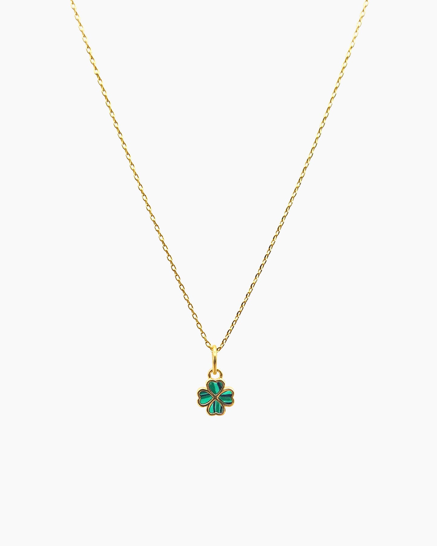 HORSESHOE & LUCKY CLOVER NECKLACE