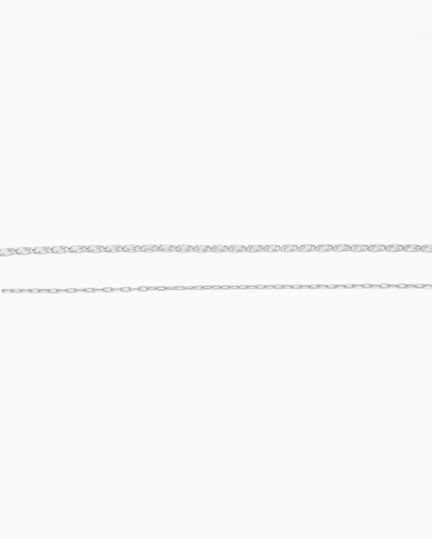 SUNBURST & LINK CHAIN LAYERED ANKLET