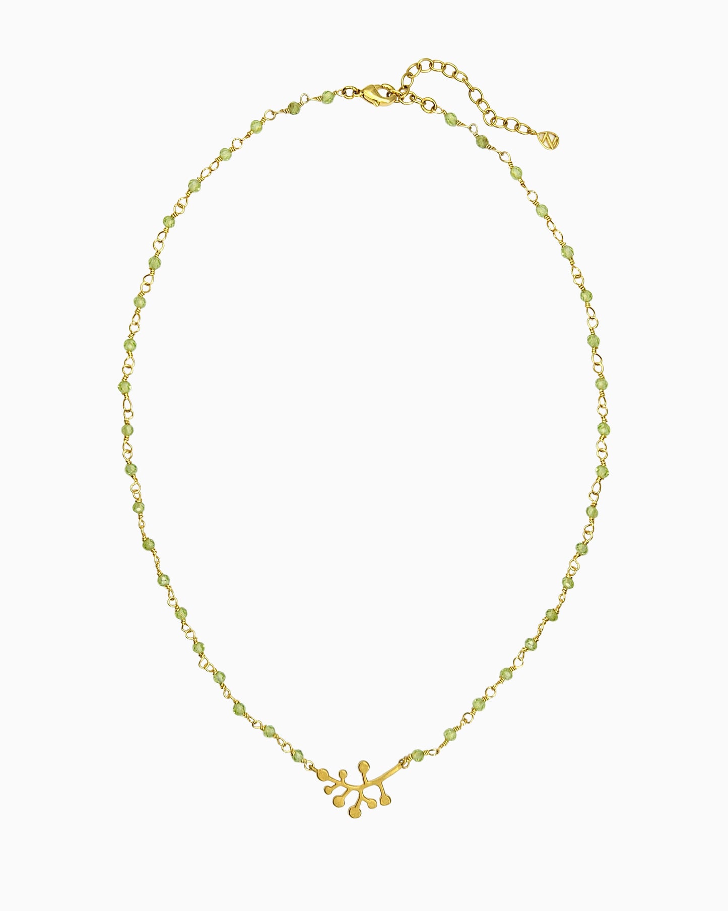 Fern Leaf Peridot Necklace