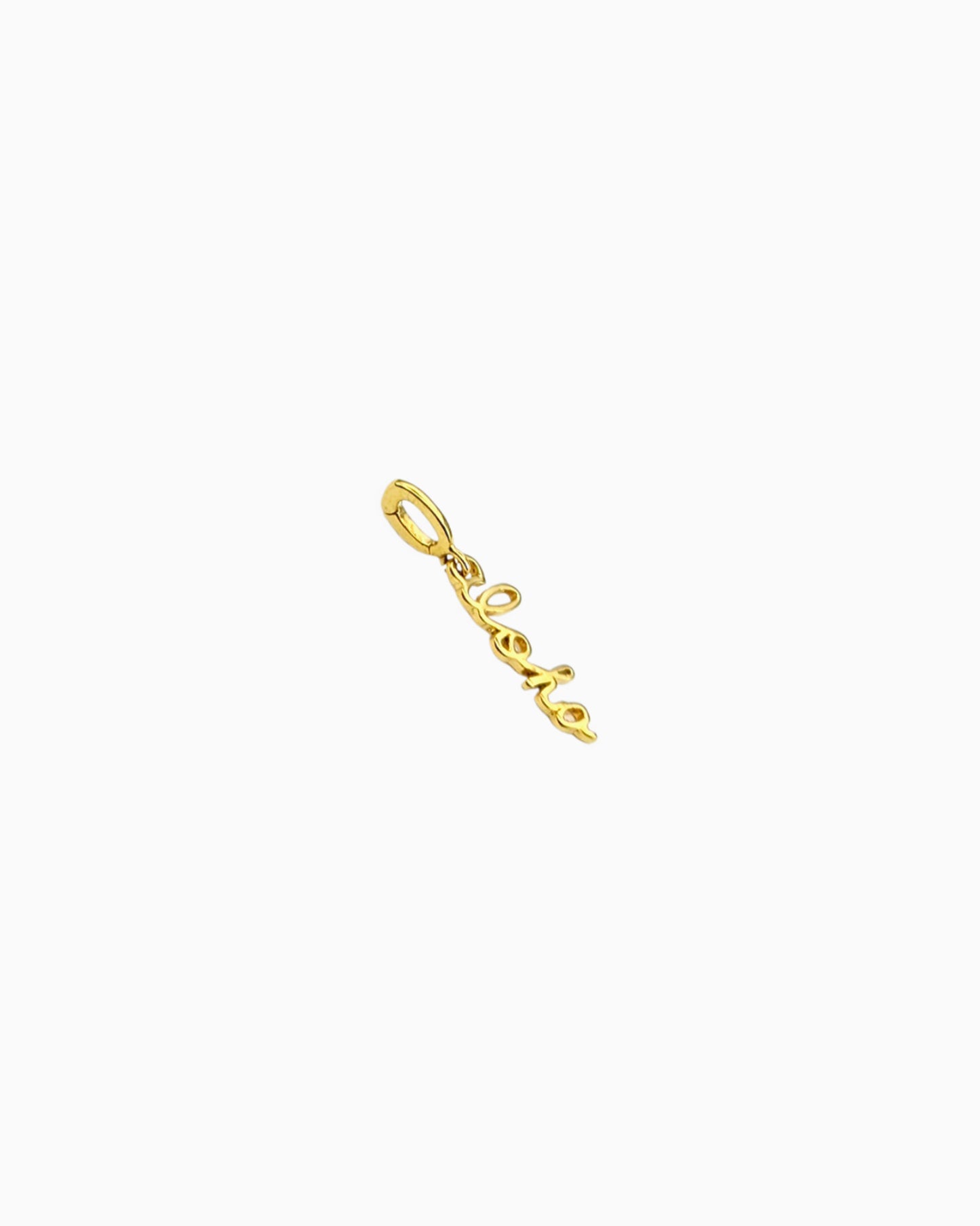 ALOHA SCRIPT CLIP-ON CHARM