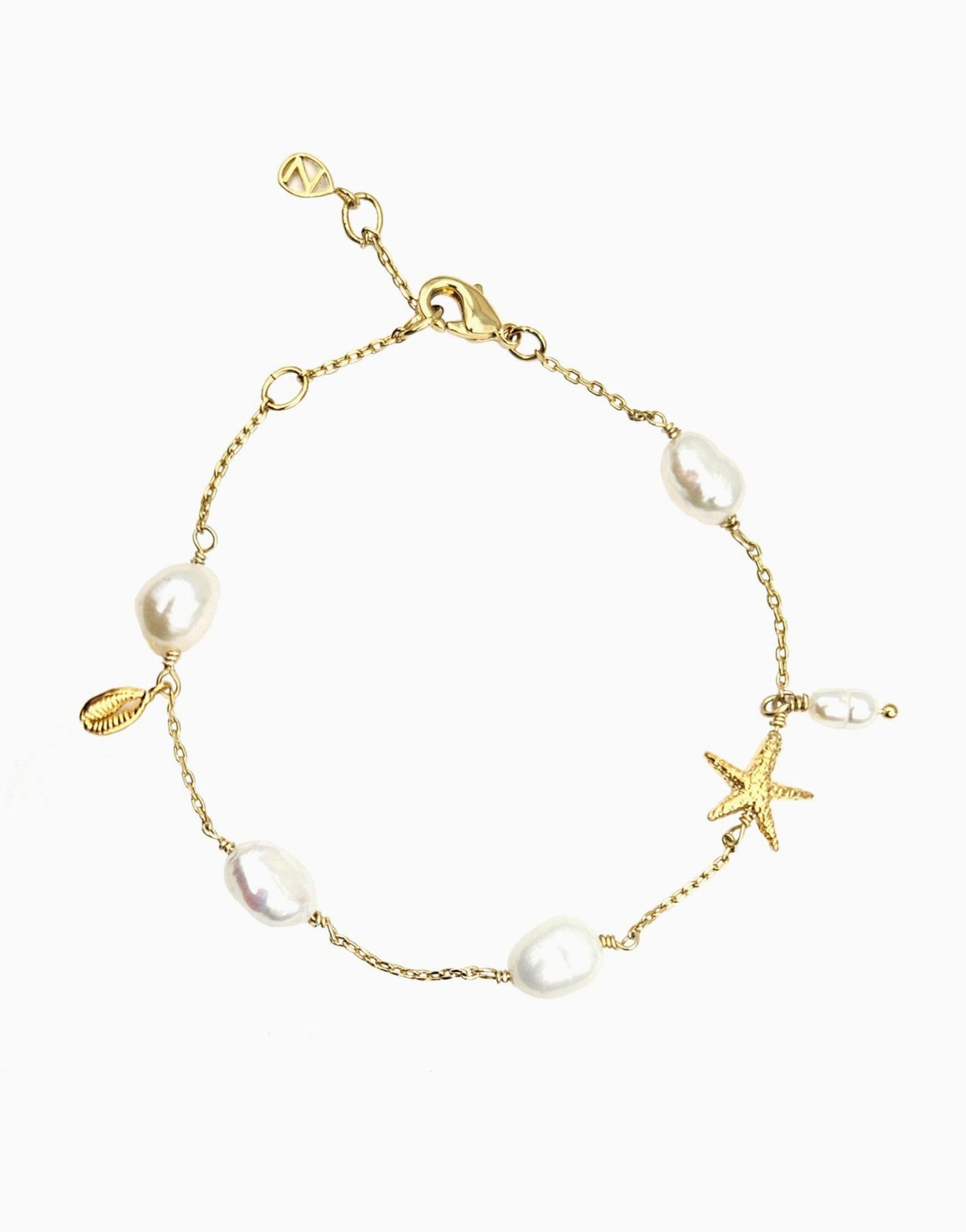 SEASIDE PEARL CHARM BRACELET