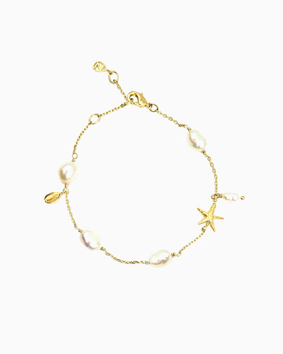 SEASIDE PEARL CHARM BRACELET