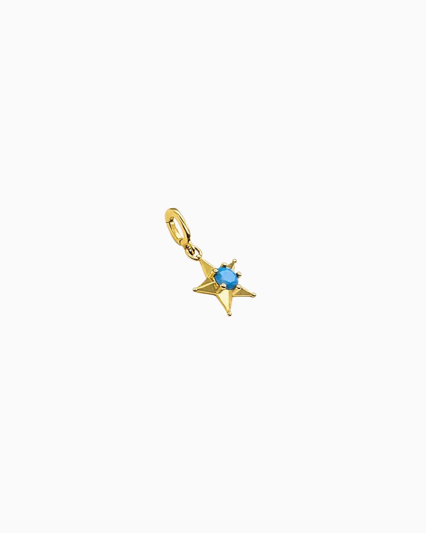 TURQUOISE STAR CLIP-ON CHARM
