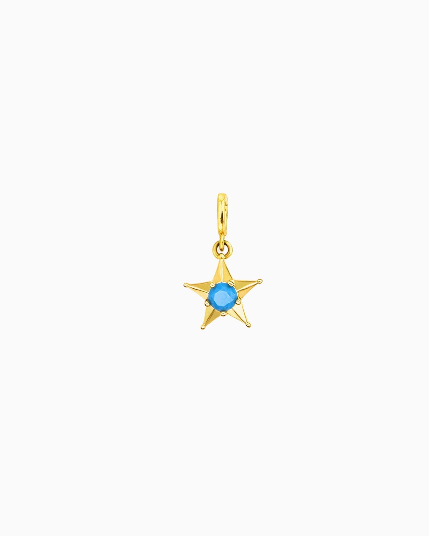 TURQUOISE STAR CLIP-ON CHARM