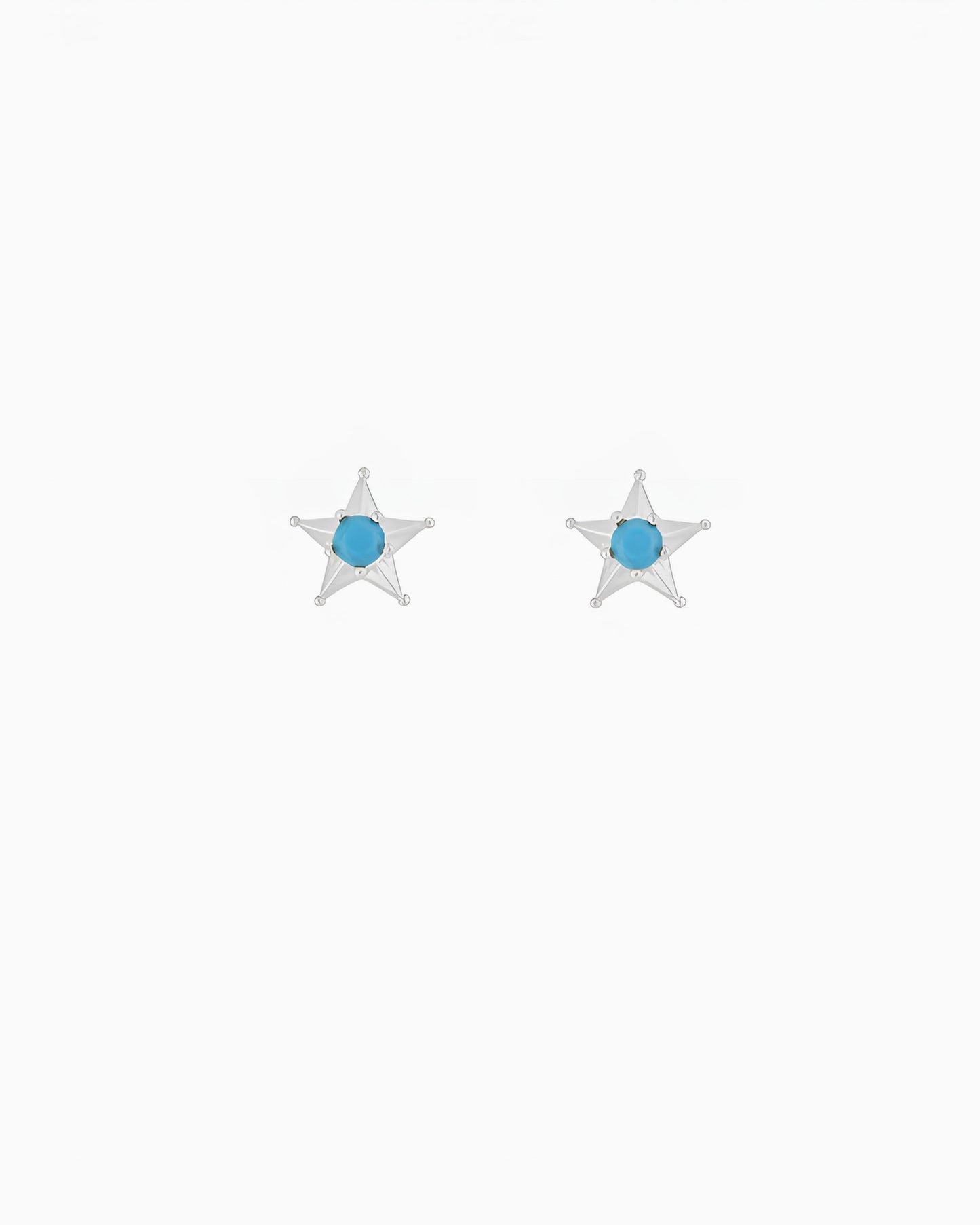 TURQUOISE STAR STUD EARRINGS