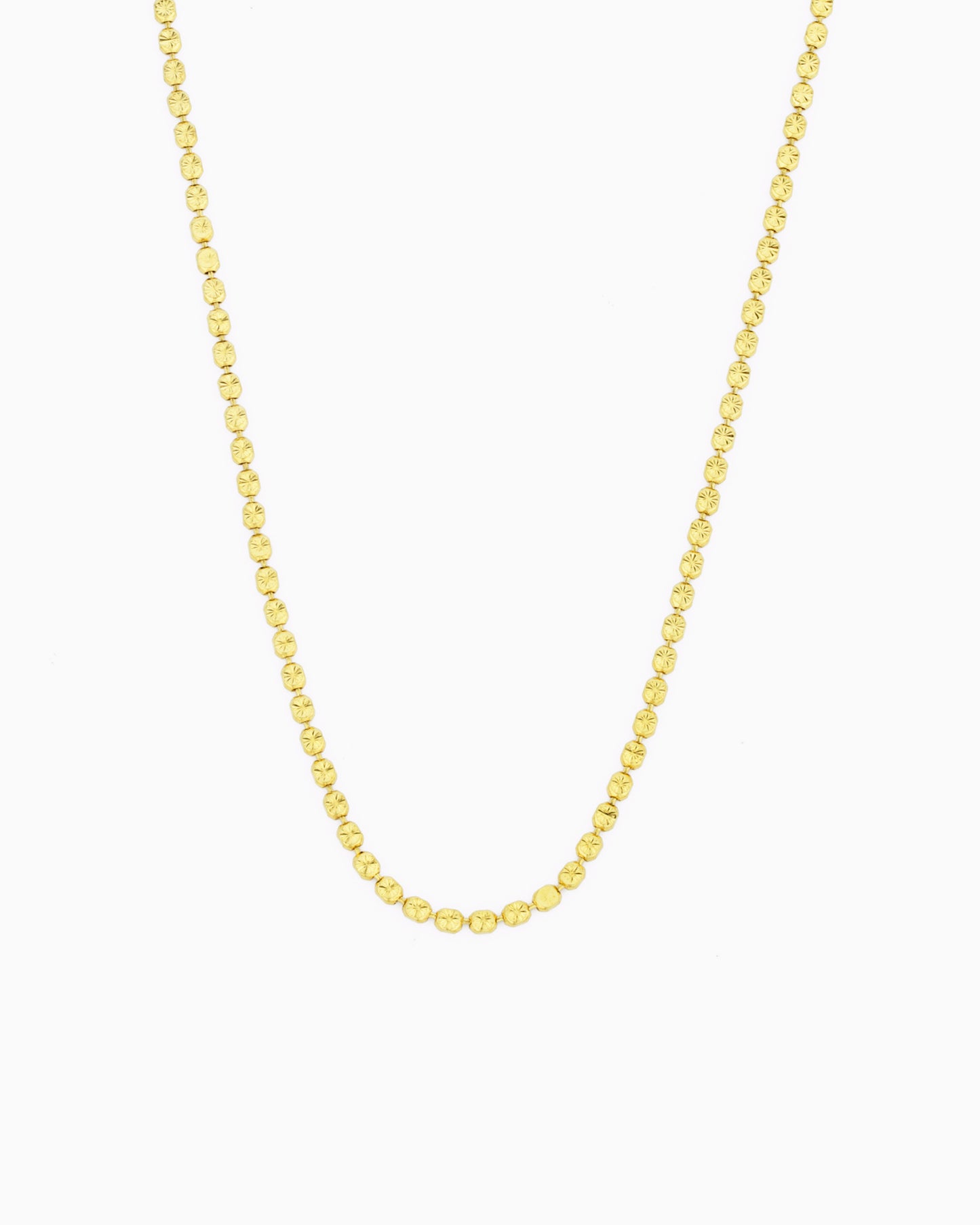 SUNBURST DOTTED CHAIN NECKLACE