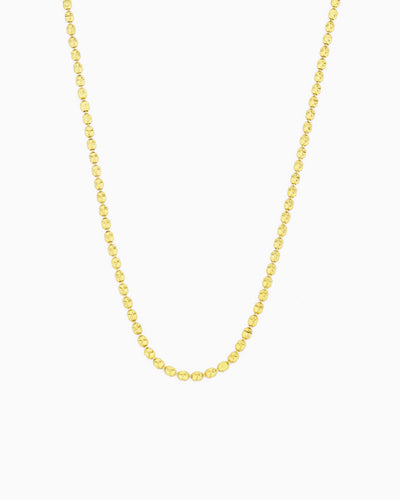 SUNBURST DOTTED CHAIN NECKLACE