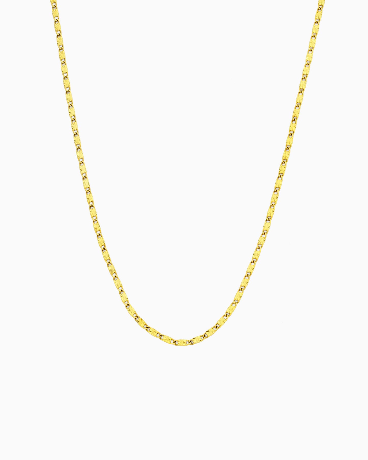 SUNBURST MARINER CHAIN NECKLACE