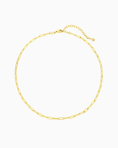 SMALL PAPERCLIP CHAIN NECKLACE